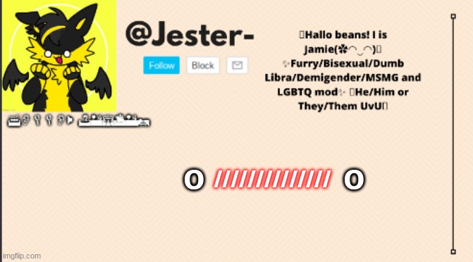 o//////////o | o              o; ////////////// | image tagged in jester template operation furry | made w/ Imgflip meme maker