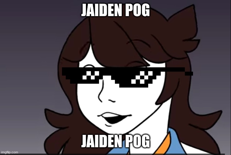 JAIDEN POG; JAIDEN POG | image tagged in jaiden animations | made w/ Imgflip meme maker