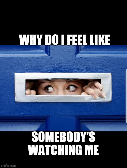 Eyes | WHY DO I FEEL LIKE; SOMEBODY'S WATCHING ME | image tagged in funny memes | made w/ Imgflip meme maker