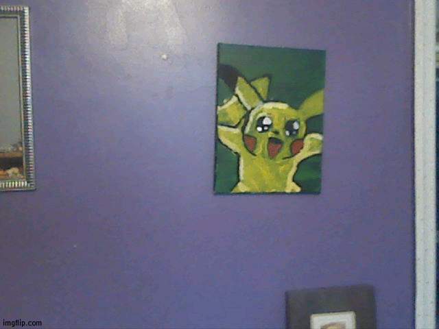 My Pikachu art | image tagged in art,pikachu | made w/ Imgflip meme maker