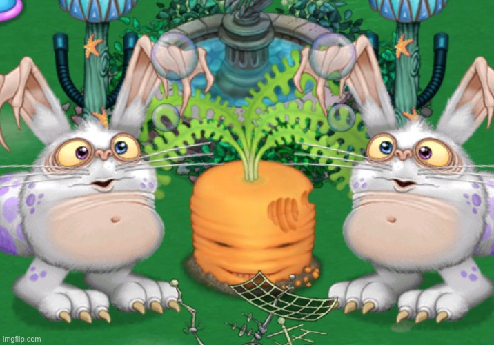 2 Blabbits 1 Carrot (technically I had 3 but 1 is in the Colossingum now). | made w/ Imgflip meme maker