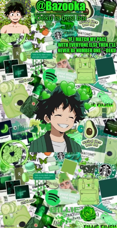 Bazooka's 9th Deku temp Blank Meme Template