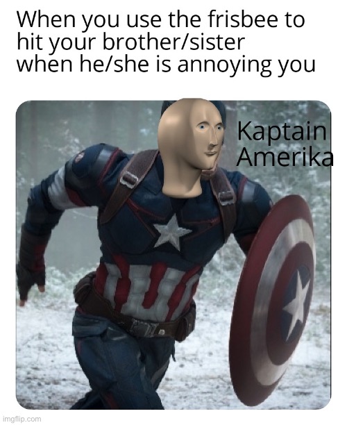 Kaptin Amerika ?? | image tagged in meme man | made w/ Imgflip meme maker