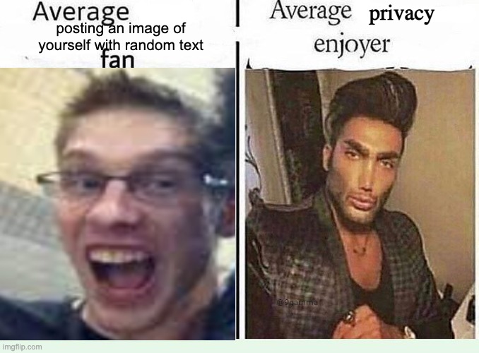 average fan vs average enjoyer Blank Template - Imgflip