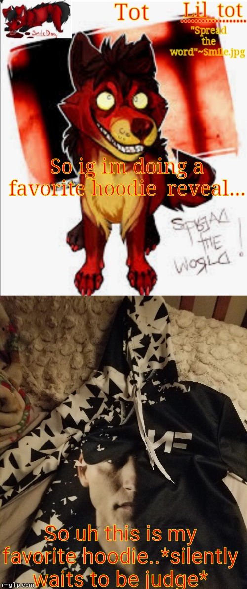 .... | So ig im doing a favorite hoodie  reveal... So uh this is my favorite hoodie..*silently waits to be judge* | made w/ Imgflip meme maker