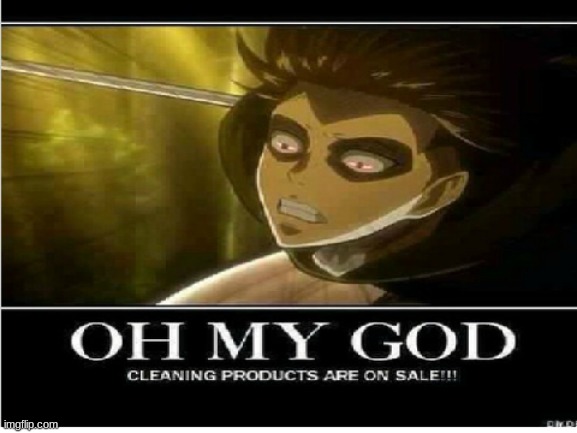 image tagged in levi,aot,cleaning products | made w/ Imgflip meme maker