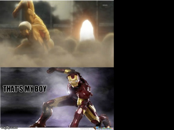 The resemblance XD | image tagged in the titan avenger,memes,funny | made w/ Imgflip meme maker