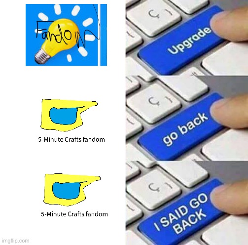 I SAID GO BACK TO THE OLDEST | image tagged in i said go back,5-minute crafts | made w/ Imgflip meme maker