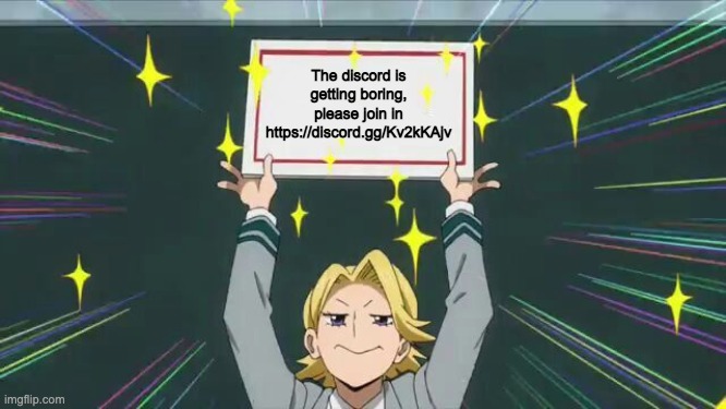 (I FOUND A TEMPLATE FOR AOYAMA, imgflip still not letting me change ;-;) | The discord is getting boring, please join in
https://discord.gg/Kv2kKAjv | image tagged in aoyama sign | made w/ Imgflip meme maker