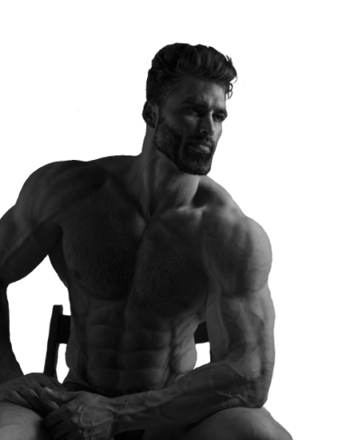 Giga chad template - Imgflip