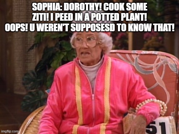 Marathon | SOPHIA: DOROTHY! COOK SOME ZITI! I PEED IN A POTTED PLANT! OOPS! U WEREN'T SUPPOSESD TO KNOW THAT! | image tagged in marathon | made w/ Imgflip meme maker