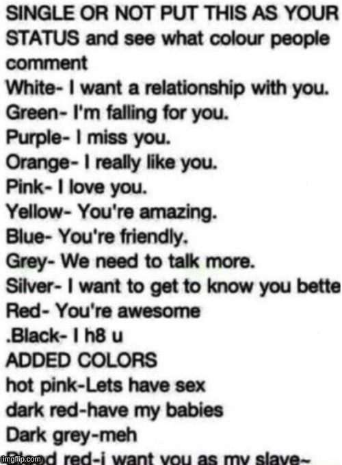 Someone put the added colors, I dare you | made w/ Imgflip meme maker