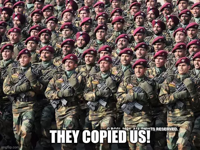THEY COPIED US! | made w/ Imgflip meme maker