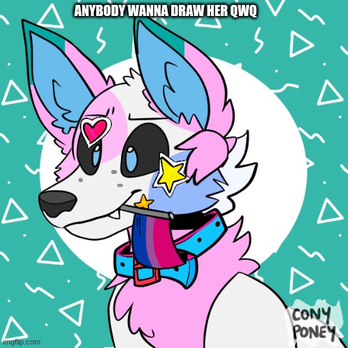 idk- owo | ANYBODY WANNA DRAW HER QWQ | image tagged in qwq | made w/ Imgflip meme maker