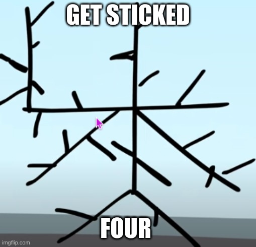 YOU THINK THIS IS PUDGY?! | GET STICKED; FOUR | image tagged in pudgy,bfb,bfdi | made w/ Imgflip meme maker