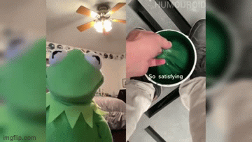 Kermit Reacts To So Satisfying Part 2 Imgflip