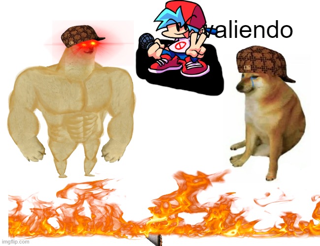 Buff Doge vs. Cheems Meme | valiendo | image tagged in memes,buff doge vs cheems | made w/ Imgflip meme maker