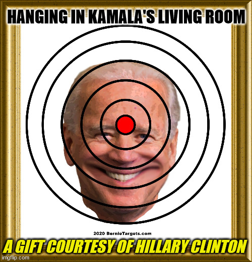 HANGING IN KAMALA'S LIVING ROOM A GIFT COURTESY OF HILLARY CLINTON | made w/ Imgflip meme maker
