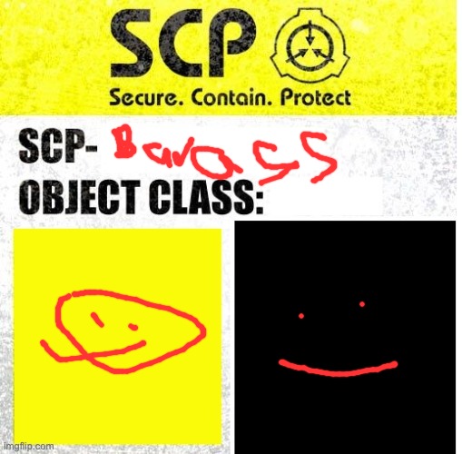 SCP Sign Generator | image tagged in scp sign generator | made w/ Imgflip meme maker