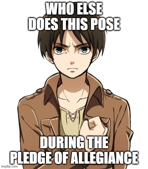who else | image tagged in attack on titan | made w/ Imgflip meme maker