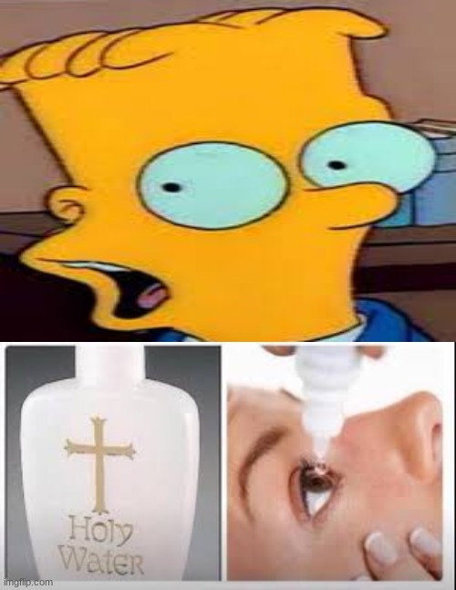 My eyes went through great pain making this meme | image tagged in blank white template,holy water | made w/ Imgflip meme maker