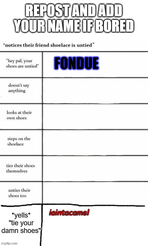FONDUE | image tagged in funny | made w/ Imgflip meme maker