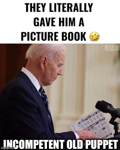 Joe Biden | INCOMPETENT OLD PUPPET | image tagged in joe biden,sad joe biden,memes | made w/ Imgflip meme maker