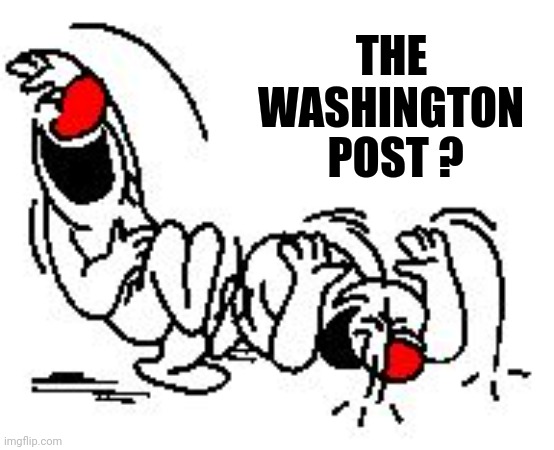 LOL Hysterically | THE            
WASHINGTON POST ? | image tagged in lol hysterically | made w/ Imgflip meme maker