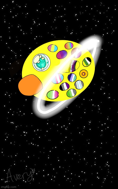 A little thing I made :) his name is George the planet | made w/ Imgflip meme maker