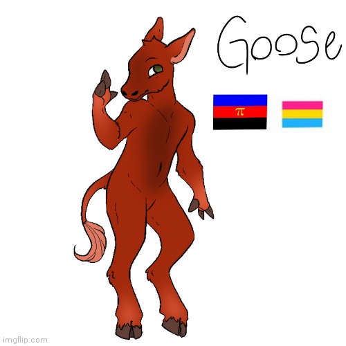 This is Goose.. i love him but i never used him, so i am giving him away to the first person to comment (Samalamb base) | made w/ Imgflip meme maker