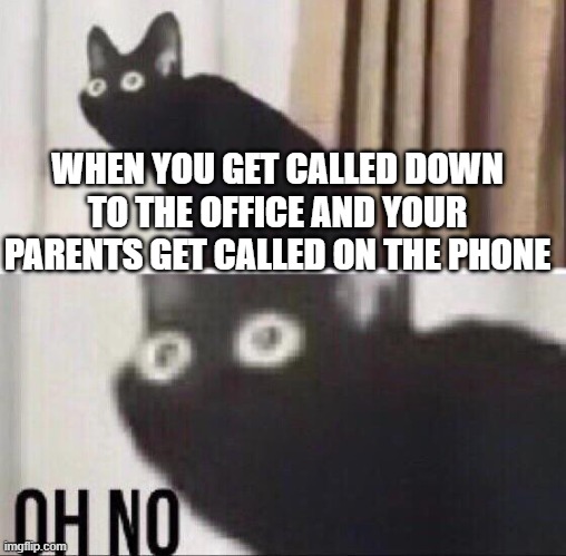 That Gut Feeling (Version 2) | WHEN YOU GET CALLED DOWN TO THE OFFICE AND YOUR PARENTS GET CALLED ON THE PHONE | image tagged in funny memes,memes,fun | made w/ Imgflip meme maker