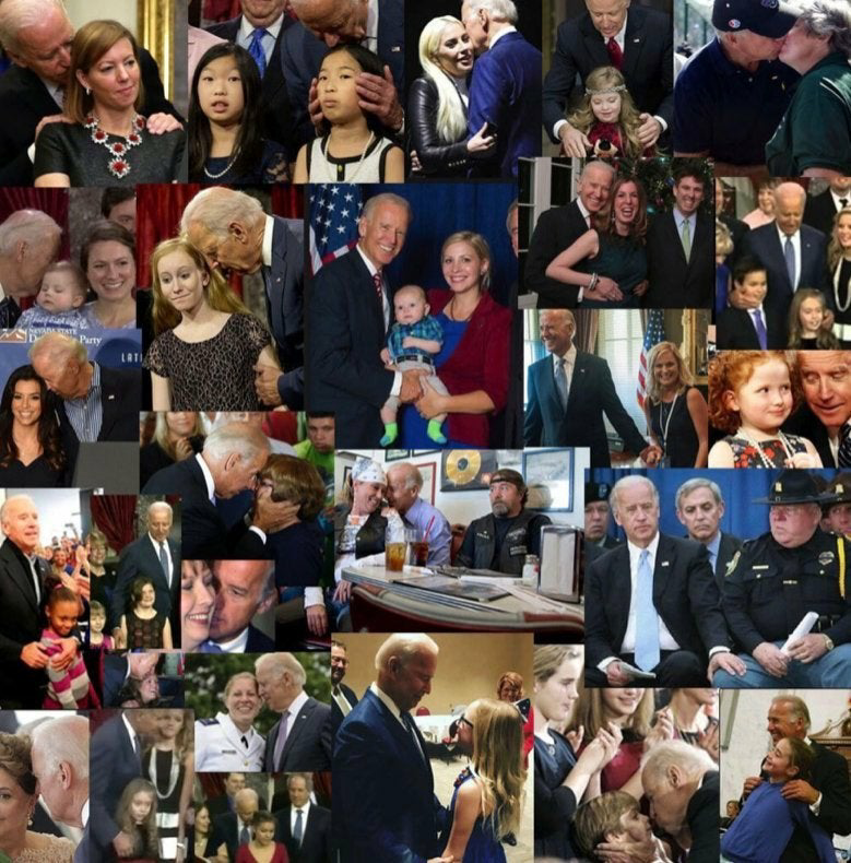 Joe Biden creepy montage Blank Meme Template