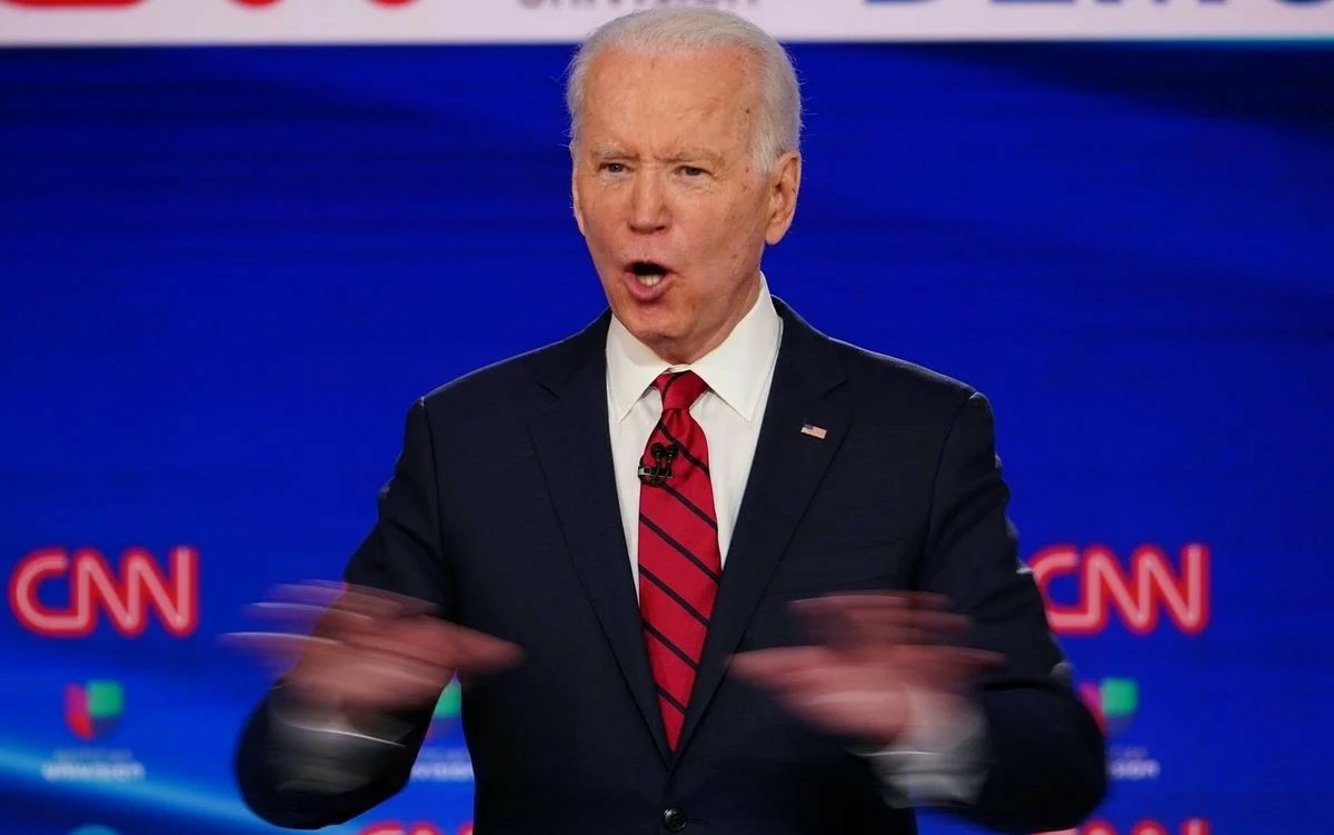 Joe Biden hands motion blur Blank Meme Template