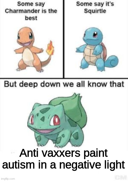 a minor behavior disorder is worse than death apparently | Anti vaxxers paint autism in a negative light | image tagged in deep down we all know that,antivax | made w/ Imgflip meme maker