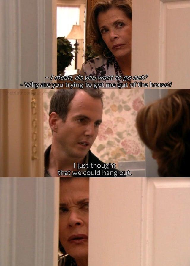 High Quality Lucille & Job Bluth Blank Meme Template