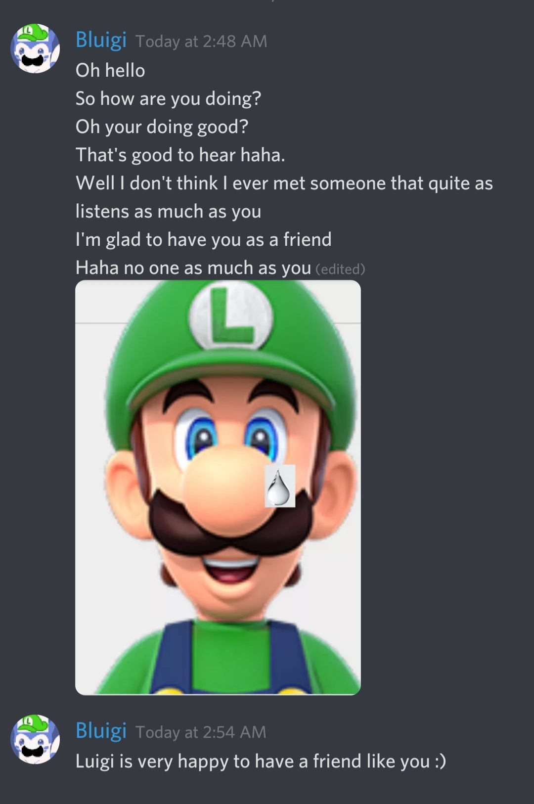 Happy Luigi Blank Meme Template