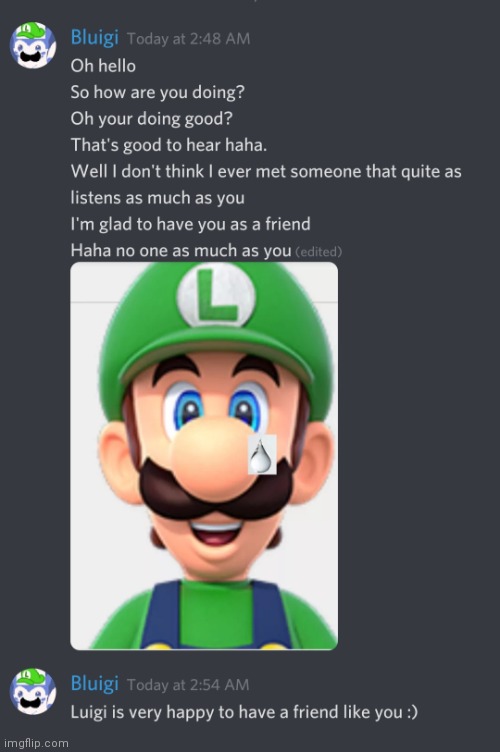 Happy Luigi | image tagged in happy luigi | made w/ Imgflip meme maker