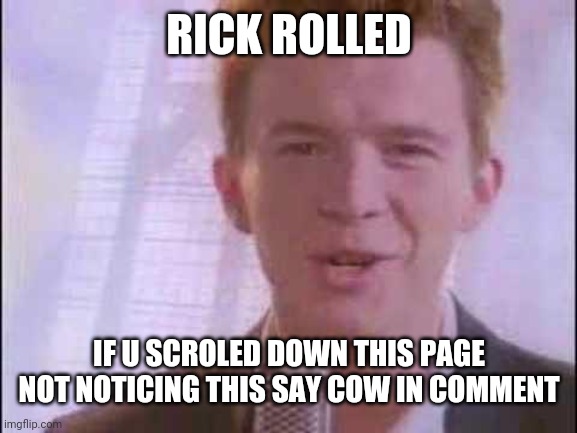 I Think Blue_Official Just Rick-Rolled Me . - . - Imgflip