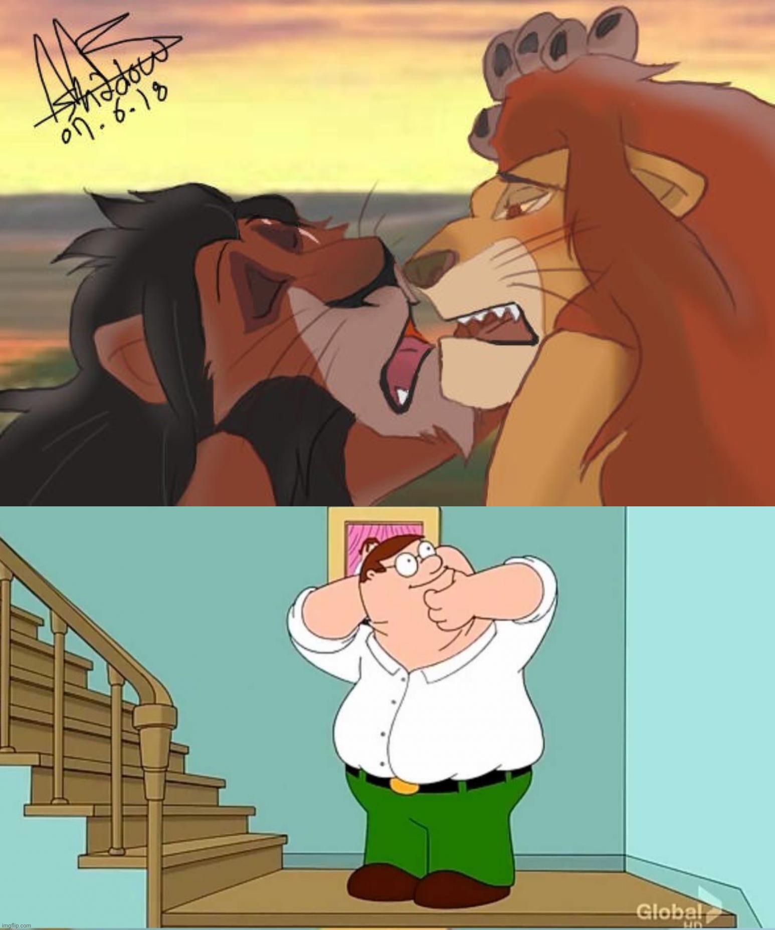 god pls help me | image tagged in peter griffin neck snap,lion king,family guy,doh,drink bleach,memes | made w/ Imgflip meme maker
