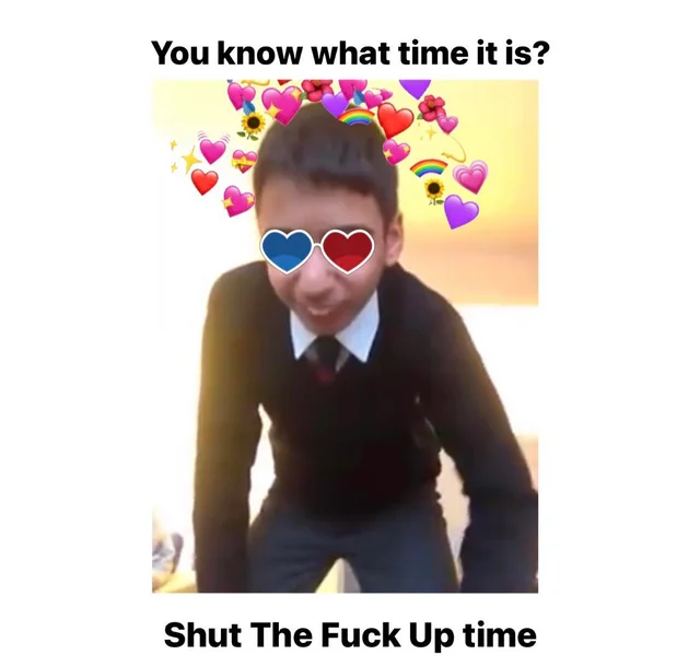 Disco Time but it's STFU TIme Blank Meme Template