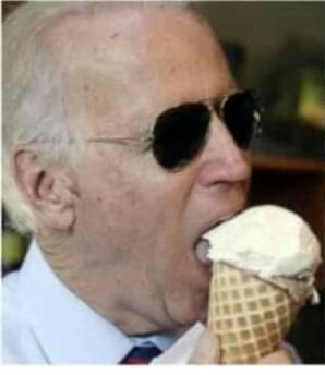 Joe Biden ice cream Blank Meme Template