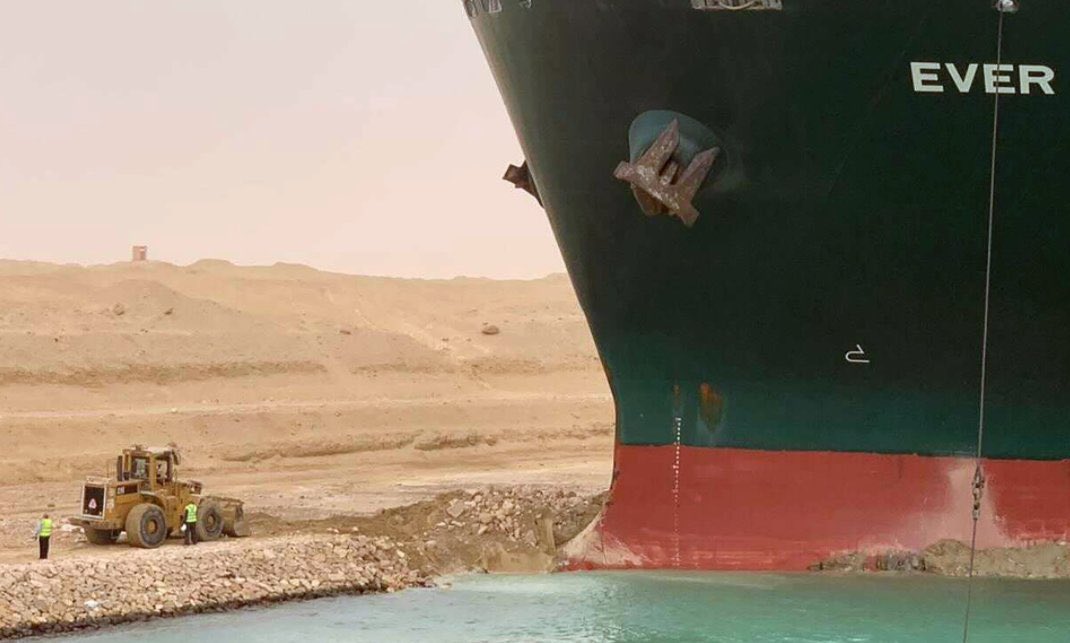 High Quality digger suez canal Blank Meme Template