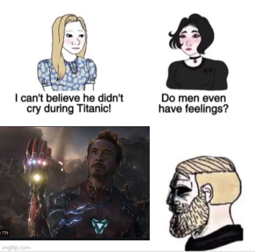 The Saddest Marvel Scene in History | image tagged in girls vs boys sad meme template,avengers endgame,marvel | made w/ Imgflip meme maker