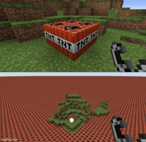 Minecraft TNT | image tagged in minecraft tnt | made w/ Imgflip meme maker