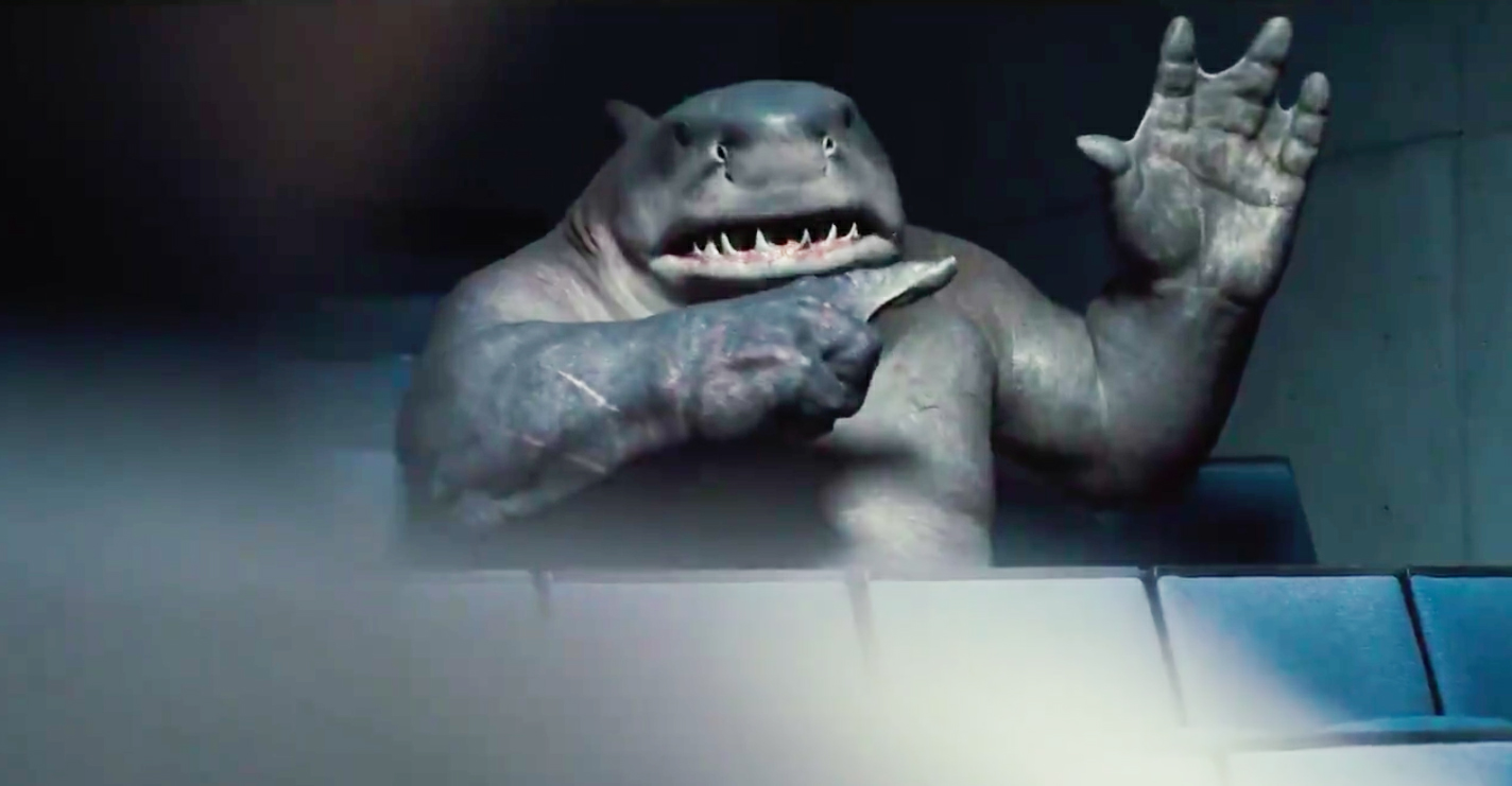 High Quality The Suicide Squad King Shark hand Blank Meme Template