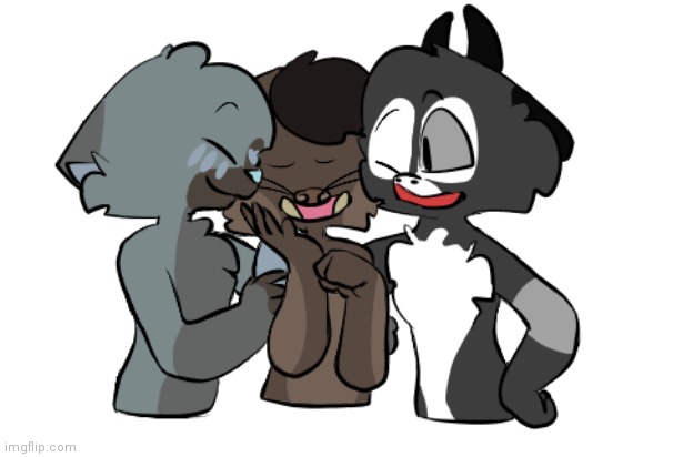 I love draw the squad bases- Damon getting love from his wife and hubby >:o | made w/ Imgflip meme maker