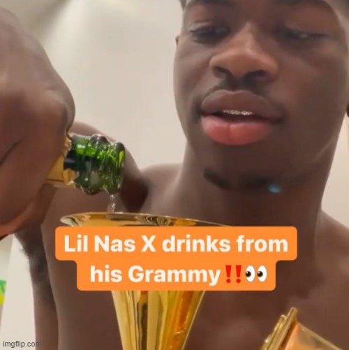 Meanwhile, in the real world. | image tagged in rap,music,lil nas x | made w/ Imgflip meme maker