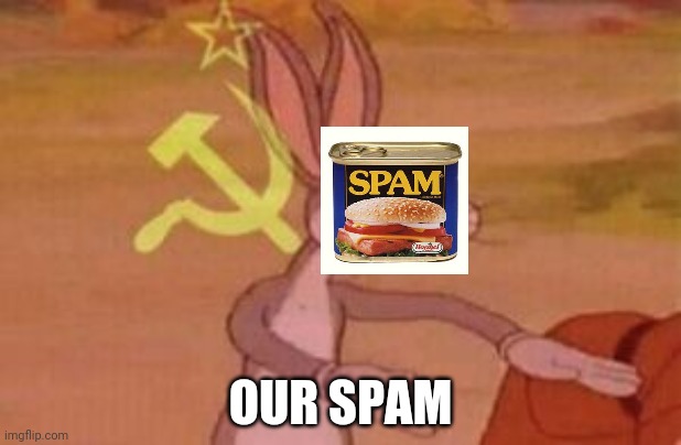 our | OUR SPAM | image tagged in our | made w/ Imgflip meme maker