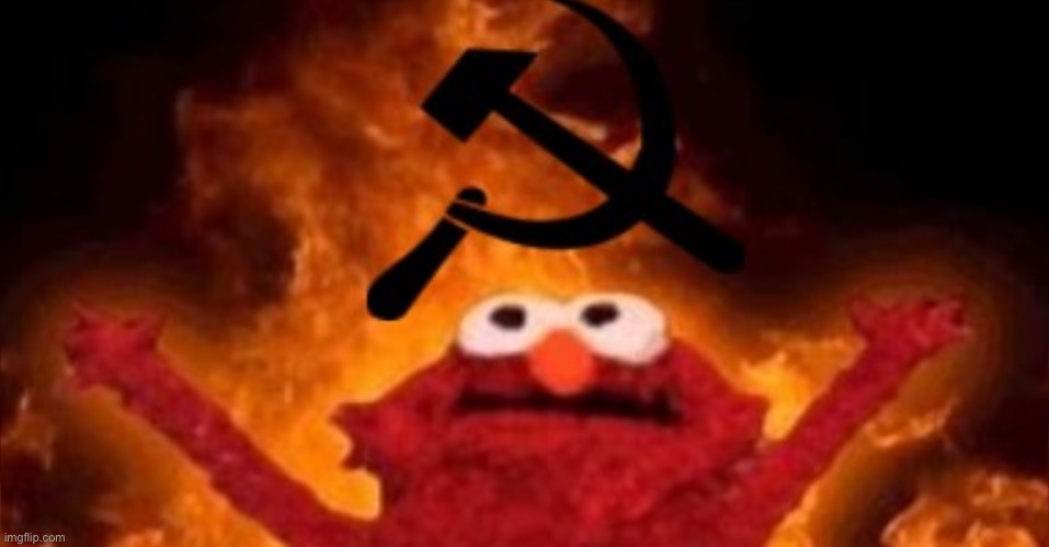 Communist Elmo | image tagged in communist elmo | made w/ Imgflip meme maker