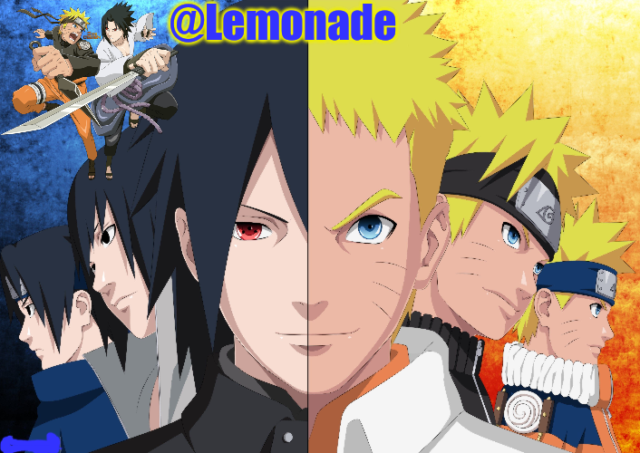 Lemonade's naruto and sasuke temp Blank Meme Template